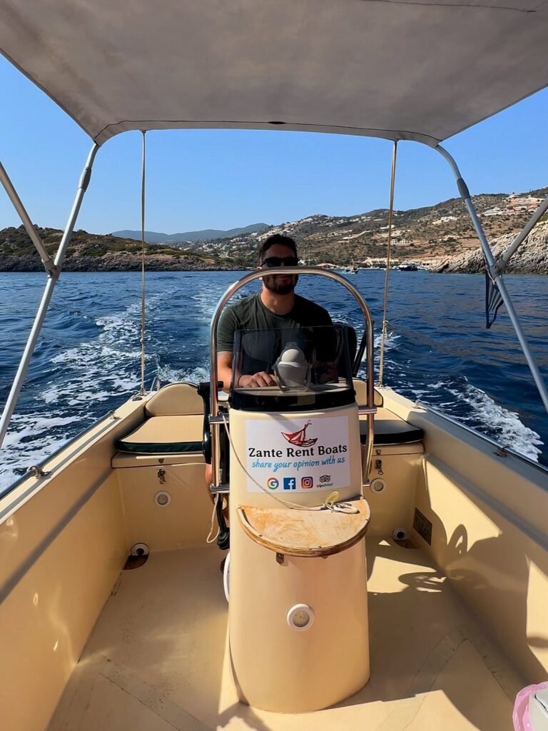 rod boat driving zakynthos